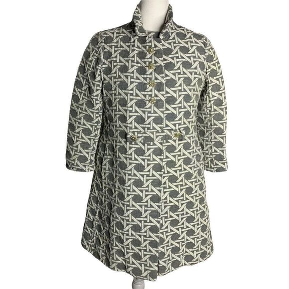 Vintage 60s IMagnin Overcoat Dress Set S Grey Mod - Picture 1 of 12